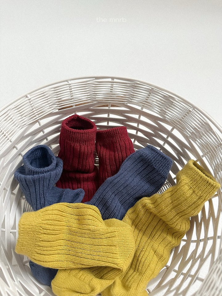 Mini Robe - Korean Baby Fashion - #babygirlfashion - Cotton Rib Socks - 10