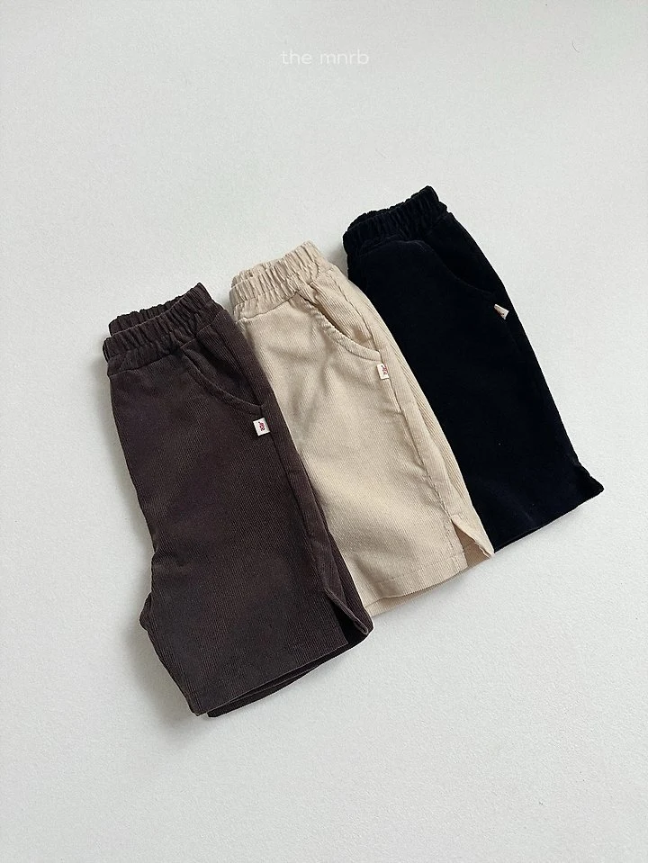 Mini Robe - Korean Baby Fashion - #babygirlfashion - Corduroy Capri Pants - 8