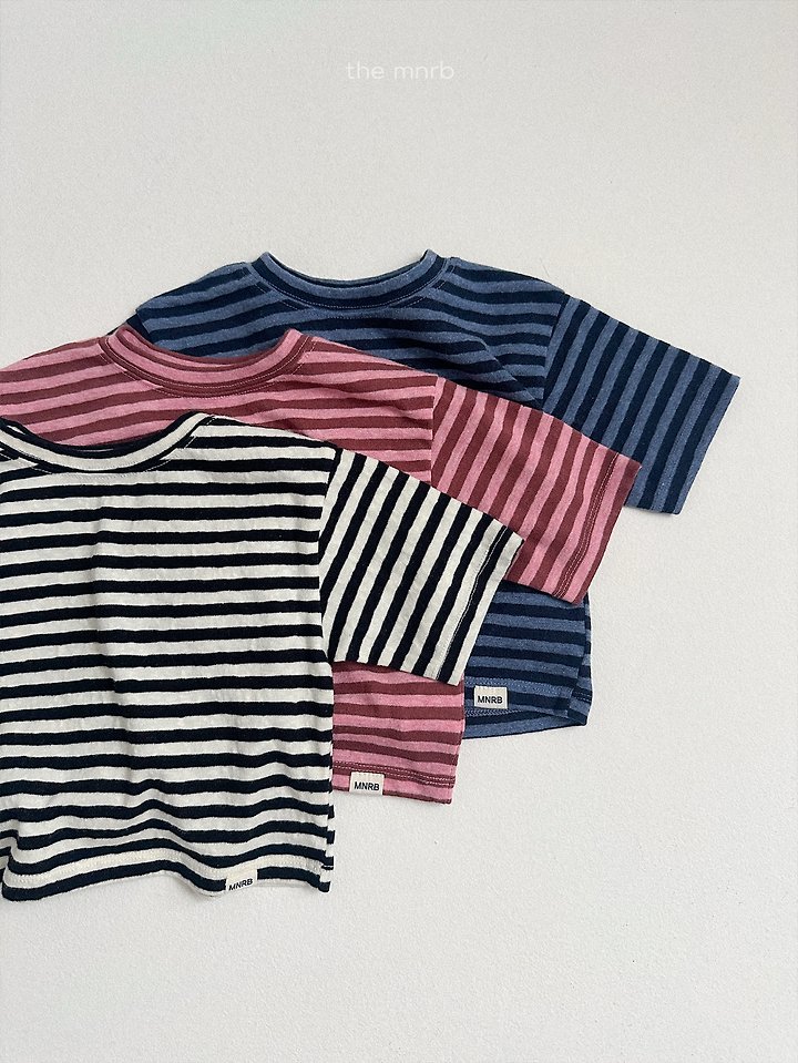 Mini Robe - Korean Baby Fashion - #babylifestyle - Cozy Stripe Tee - 3