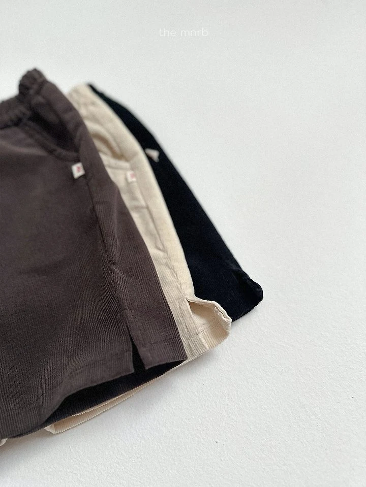 Mini Robe - Korean Baby Fashion - #babylifestyle - Corduroy Capri Pants - 9