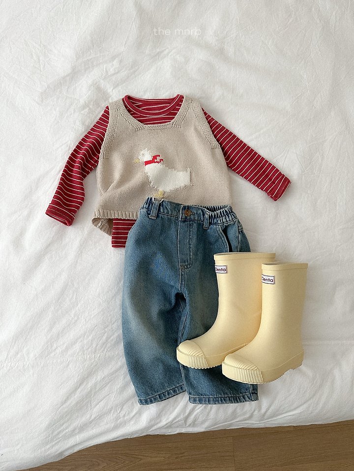 Mini Robe - Korean Baby Fashion - #babyoninstagram - Round Stripe Long Sleeve Tee - 9