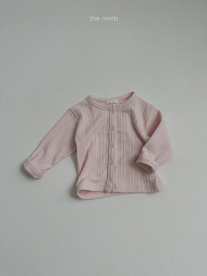Mini Robe - Korean Baby Fashion - #babyoninstagram - Eyelet Cardigan - 6