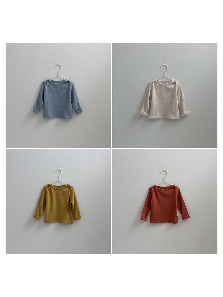 Mini Robe - Korean Baby Fashion - #babyoninstagram - Critic Ribbed Tee - 7