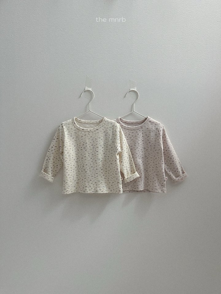 Mini Robe - Korean Baby Fashion - #babyoninstagram - Cotton Eyelet Long Sleeve Tee - 3