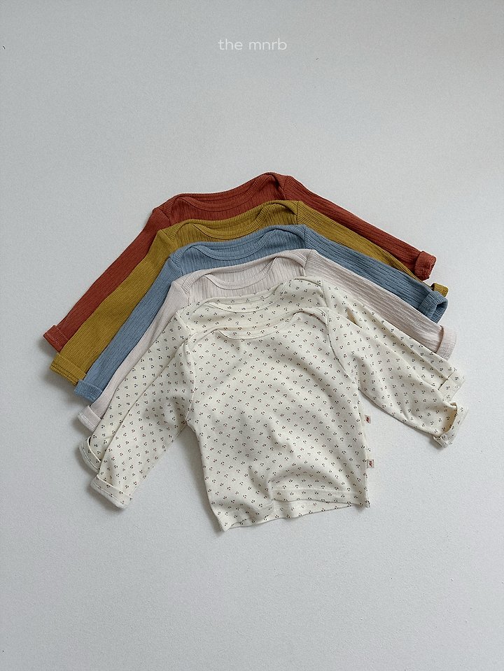 Mini Robe - Korean Baby Fashion - #babyootd - Critic Ribbed Tee - 8