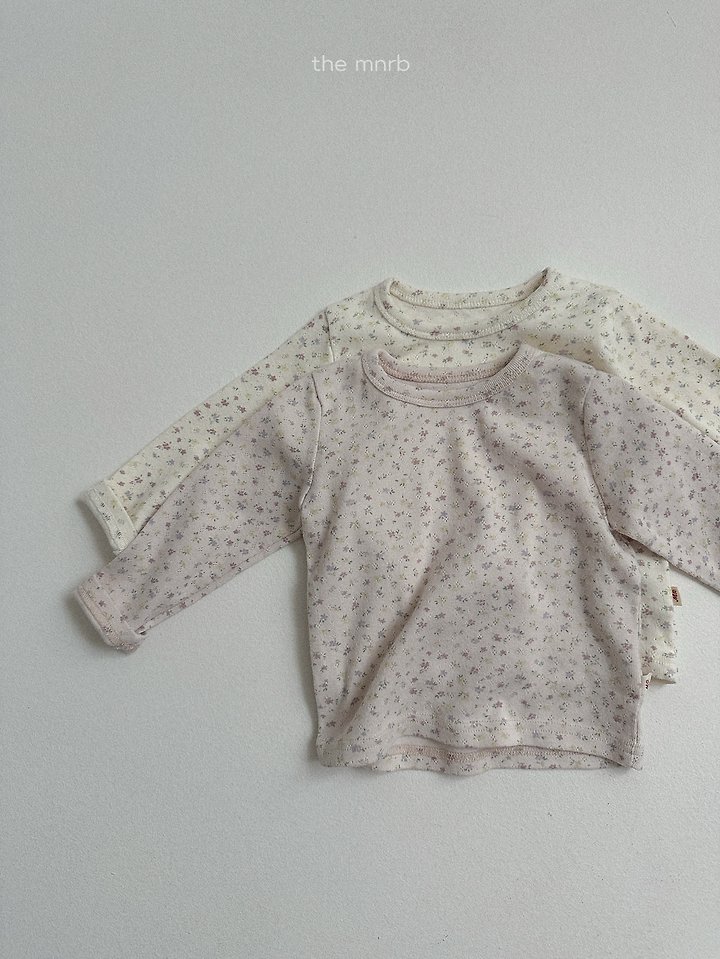 Mini Robe - Korean Baby Fashion - #babyoninstagram - Cotton Eyelet Long Sleeve Tee - 4