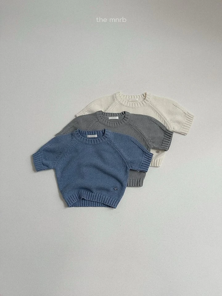 Mini Robe - Korean Baby Fashion - #babyoutfit - Emblem Knit Top