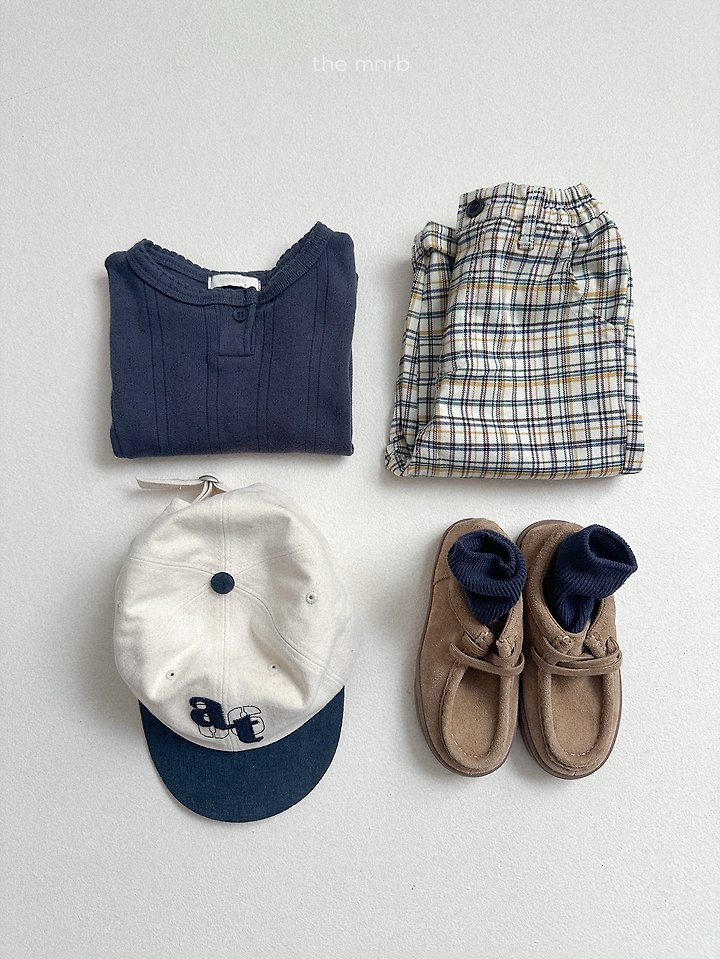 Mini Robe - Korean Baby Fashion - #babyoutfit - Adele Check Pants - 8