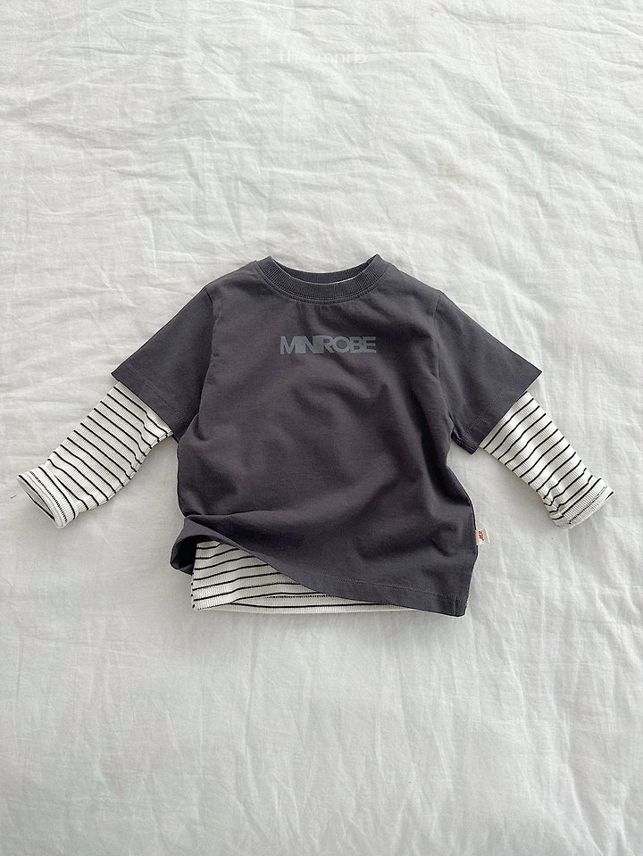 Mini Robe - Korean Baby Fashion - #babyootd - Urban Logo Short Sleeve Tee - 4