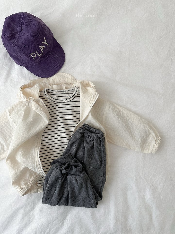 Mini Robe - Korean Baby Fashion - #babyoutfit - Round Stripe Long Sleeve Tee - 11