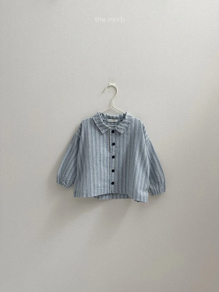 Mini Robe - Korean Baby Fashion - #babyoutfit - Woody Stripe Shirt - 7