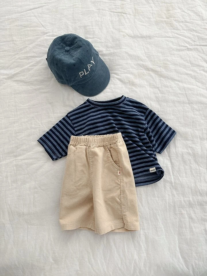 Mini Robe - Korean Baby Fashion - #babyoutfit - Corduroy Capri Pants - 12