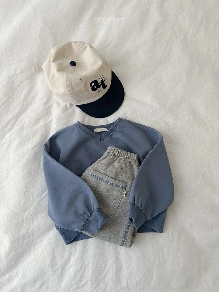 Mini Robe - Korean Baby Fashion - #babyoutfit - Low V-Neck Sweatshirt - 12