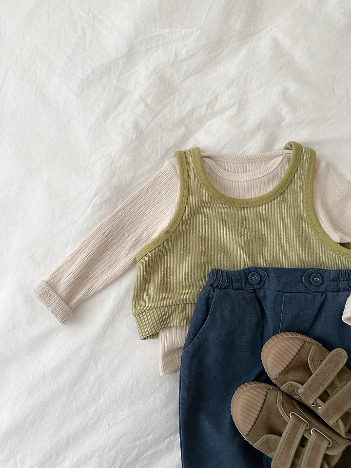 Mini Robe - Korean Baby Fashion - #babyoutfit - Critic Ribbed Tee - 10