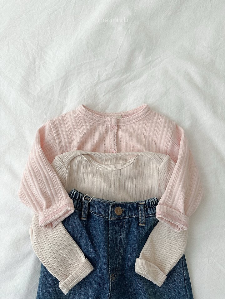 Mini Robe - Korean Baby Fashion - #babyoutfit - Critic Ribbed Tee - 9