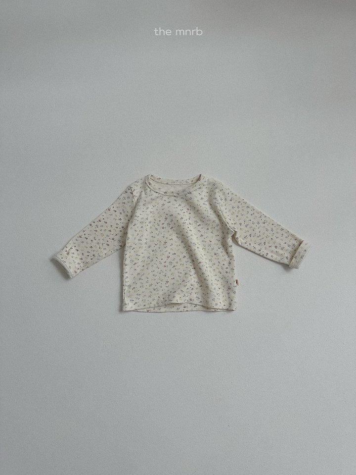 Mini Robe - Korean Baby Fashion - #babyoutfit - Cotton Eyelet Long Sleeve Tee - 5