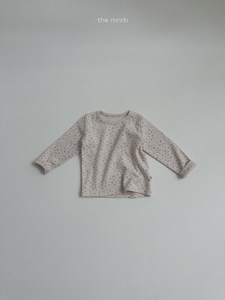 Mini Robe - Korean Baby Fashion - #babyoutfit - Cotton Eyelet Long Sleeve Tee - 6