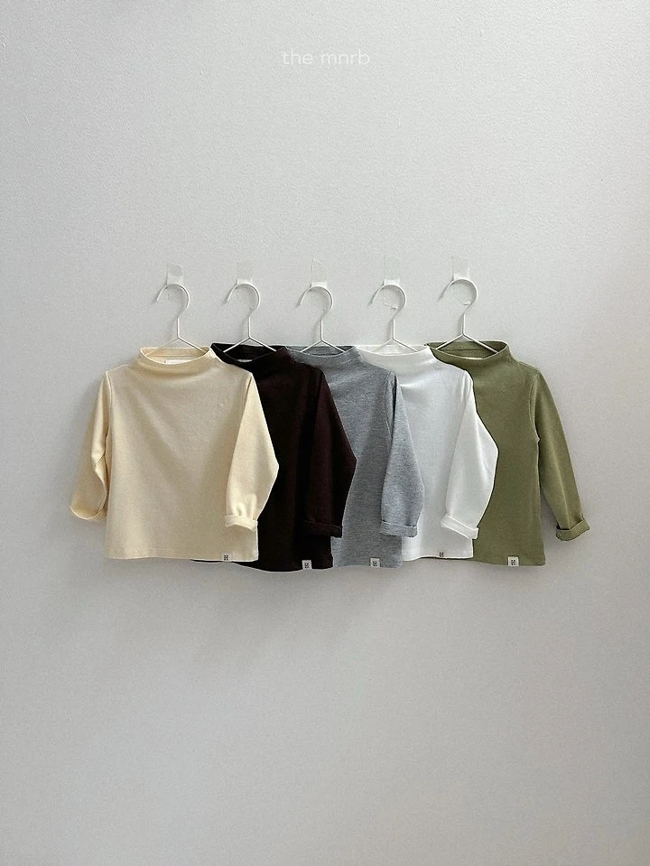 Mini Robe - Korean Baby Fashion - #babywear - Blossom Mock Neck Tee