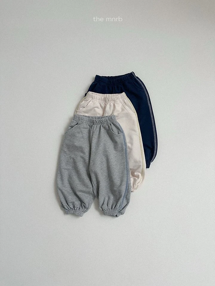Mini Robe - Korean Baby Fashion - #babywear - Loopback Jogger Pants - 3