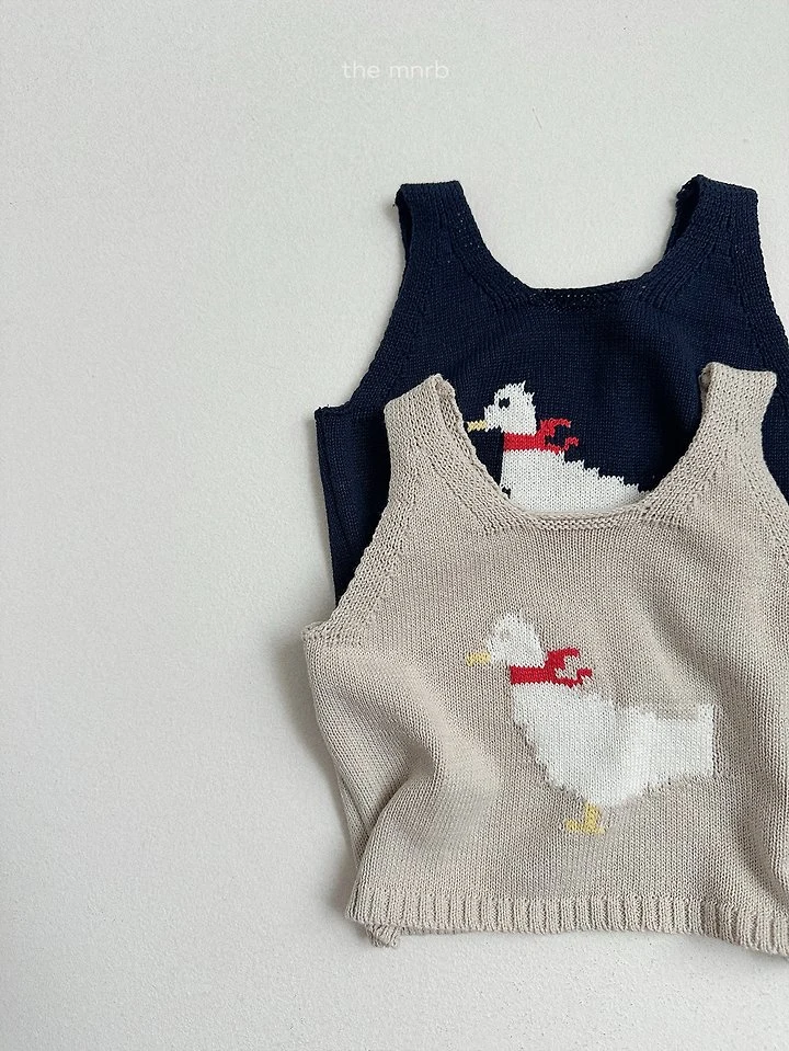 Mini Robe - Korean Baby Fashion - #onlinebabyboutique - Duck Vest - 8