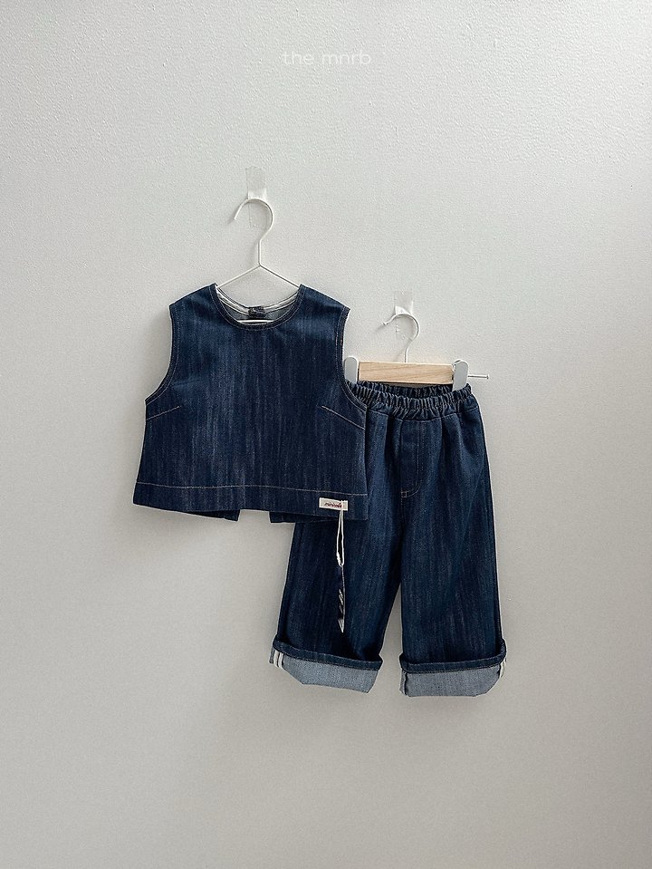 Mini Robe - Korean Baby Fashion - #babywear - Non-Fade Denim Pants - 4