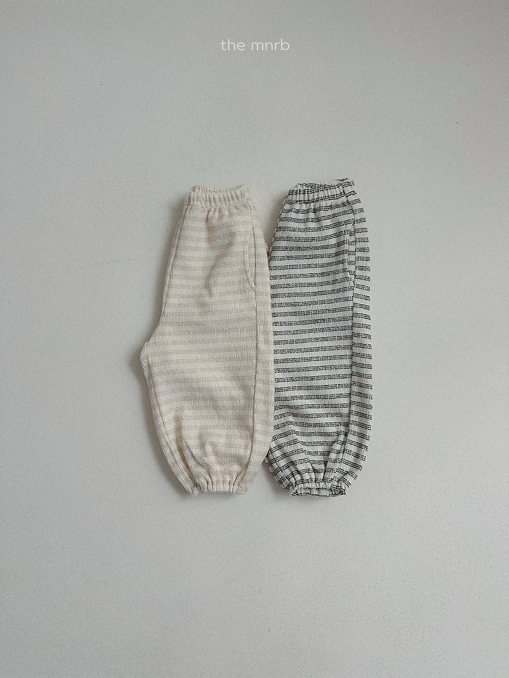 Mini Robe - Korean Baby Fashion - #onlinebabyshop - Day Stripe Jogger Pants - 6