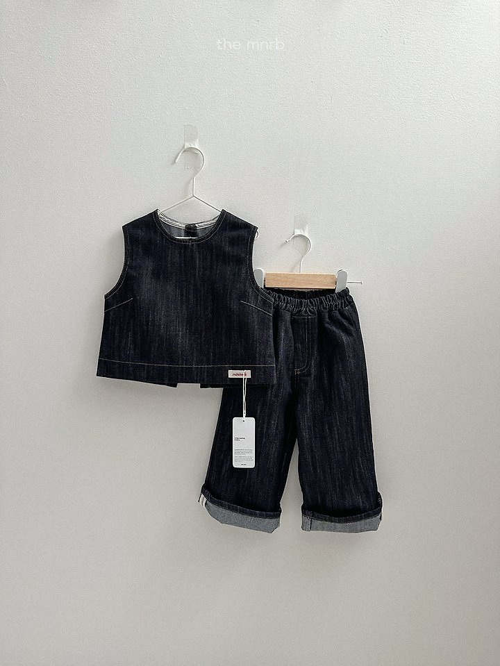 Mini Robe - Korean Baby Fashion - #onlinebabyshop - Non-Fade Denim Pants - 5