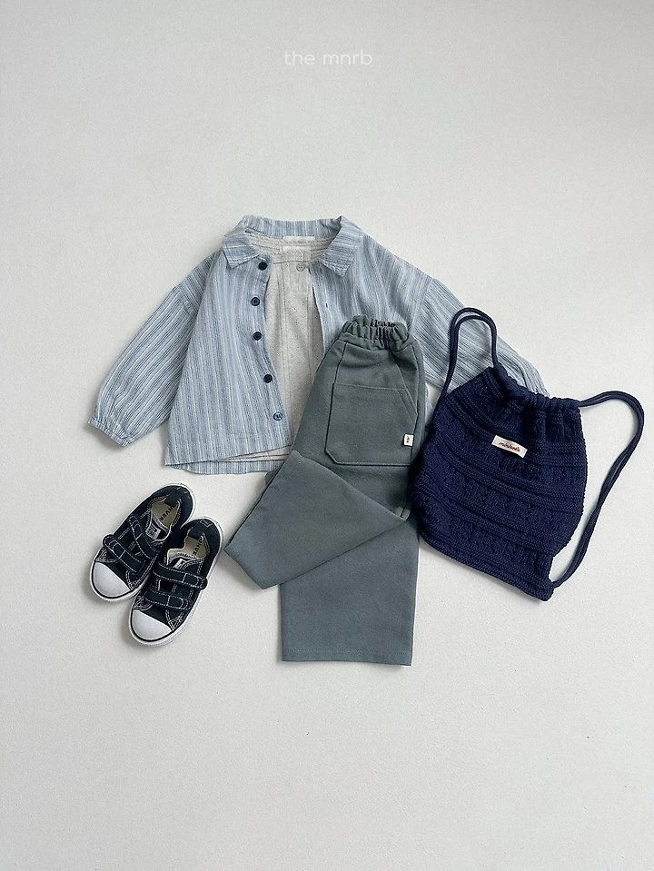 Mini Robe - Korean Baby Fashion - #onlinebabyshop - Woody Stripe Shirt - 11