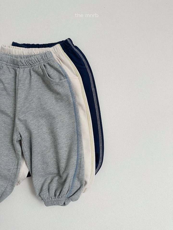 Mini Robe - Korean Baby Fashion - #onlinebabyshop - Loopback Jogger Pants - 5