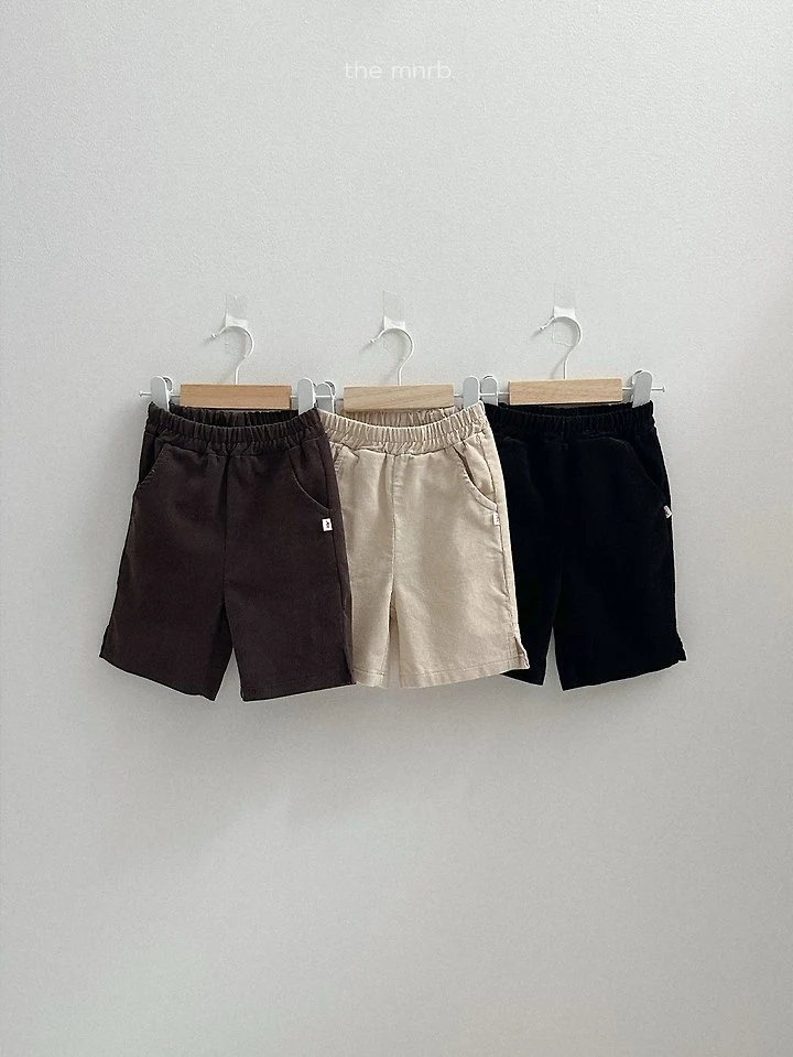 Mini Robe - Korean Baby Fashion - #onlinebabyshop - Corduroy Capri Pants