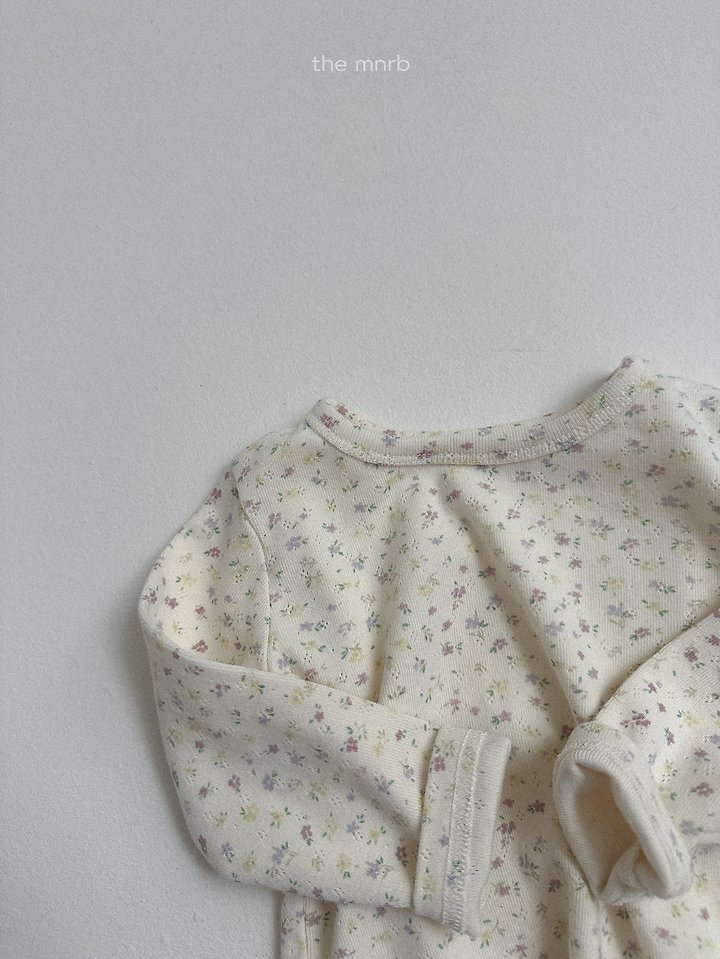 Mini Robe - Korean Baby Fashion - #onlinebabyshop - Cotton Eyelet Long Sleeve Tee - 9