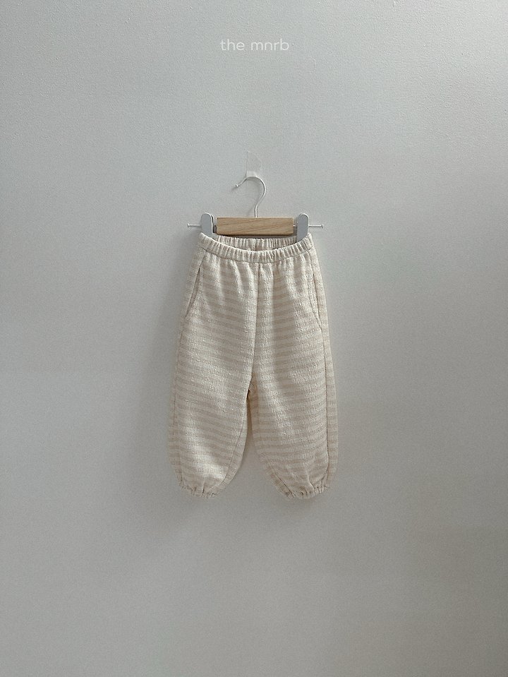 Mini Robe - Korean Baby Fashion - #smilingbaby - Day Stripe Jogger Pants - 7