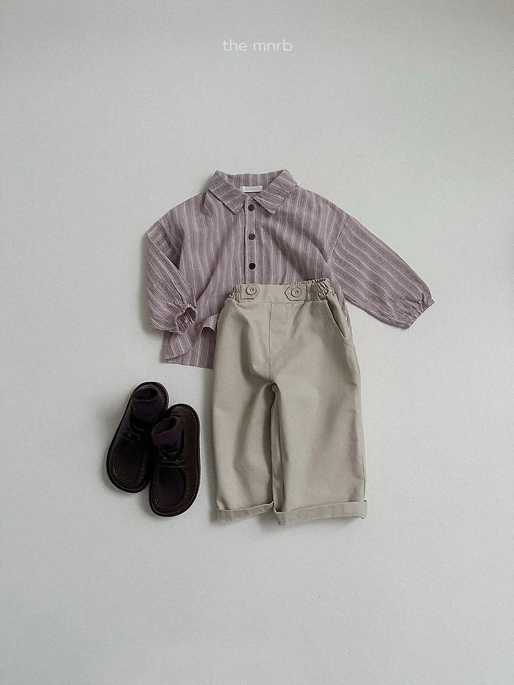 Mini Robe - Korean Baby Fashion - #smilingbaby - Woody Stripe Shirt - 12