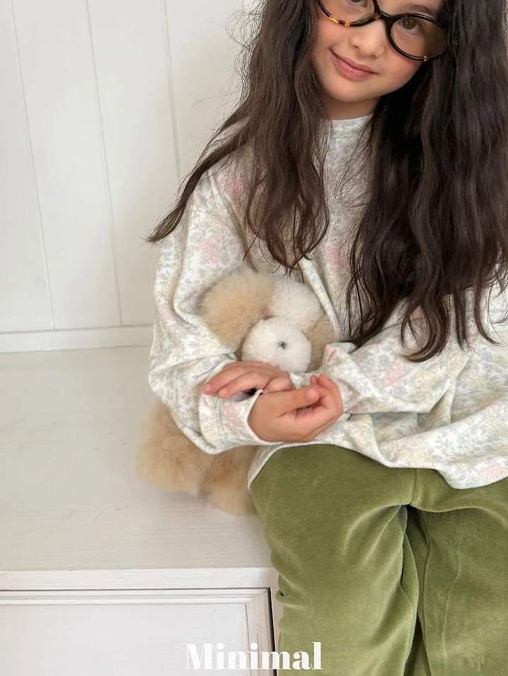 Minimal - Korean Children Fashion - #Kfashion4kids - Flower Soft Tee - 6