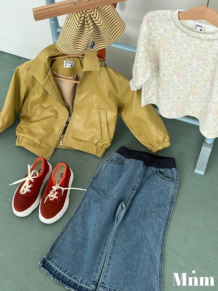 Minimal - Korean Children Fashion - #Kfashion4kids - Soft Leather Zip-Up Jacket - 3