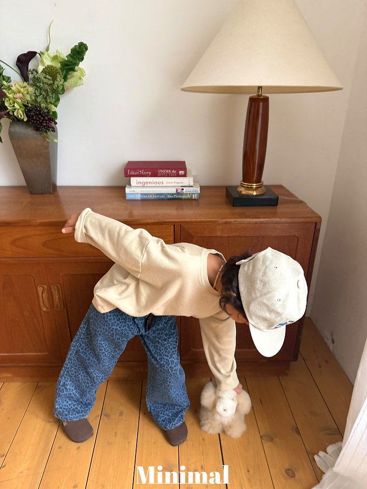 Minimal - Korean Children Fashion - #Kfashion4kids - Leopard Standard Denim - 9