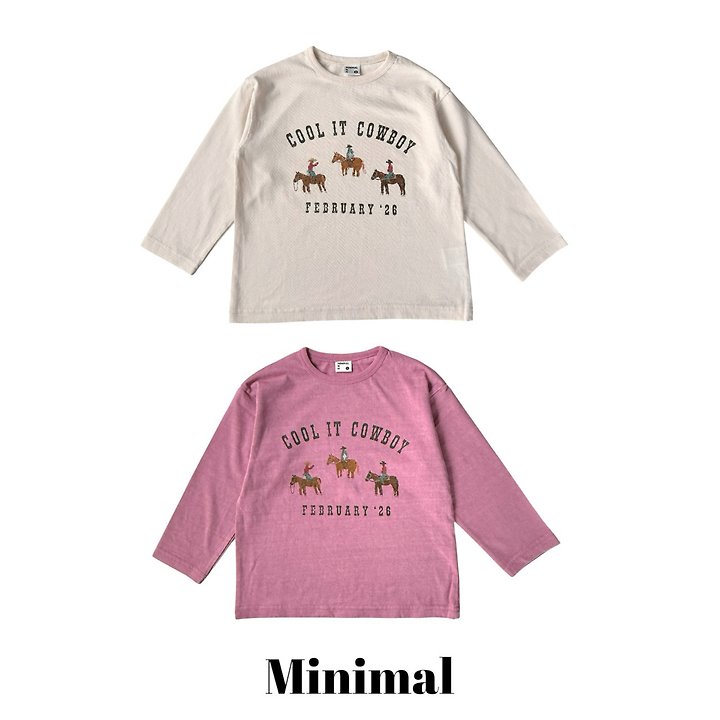 Minimal - Korean Children Fashion - #Kfashion4kids - Cowboy Tee