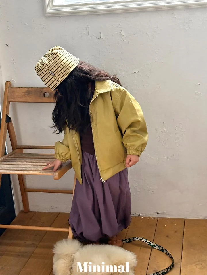 Minimal - Korean Children Fashion - #childofig - Soft Leather Zip-Up Jacket - 11