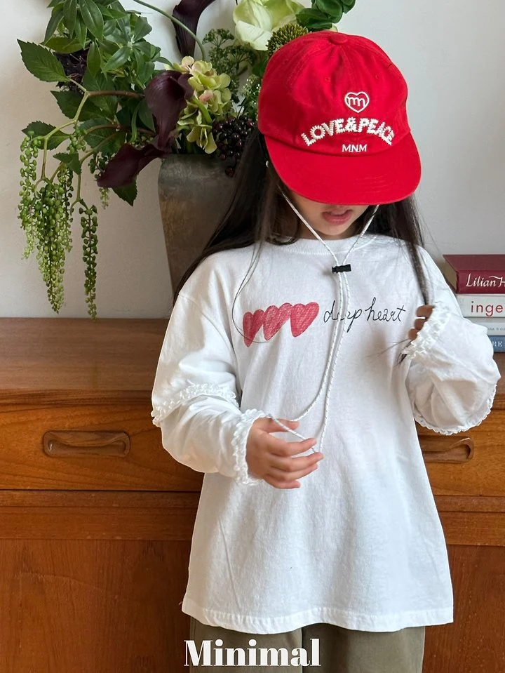 Minimal - Korean Children Fashion - #childofig - Deep Heart Lace Tee - 10