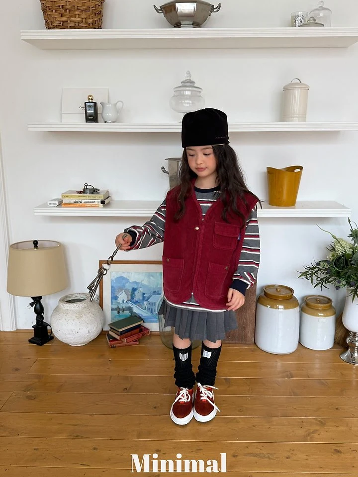 Minimal - Korean Children Fashion - #prettylittlegirls - Multi-Pocket Vest - 4