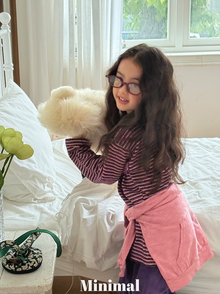 Minimal - Korean Children Fashion - #childrensboutique - Crayon Stripe Tee - 9