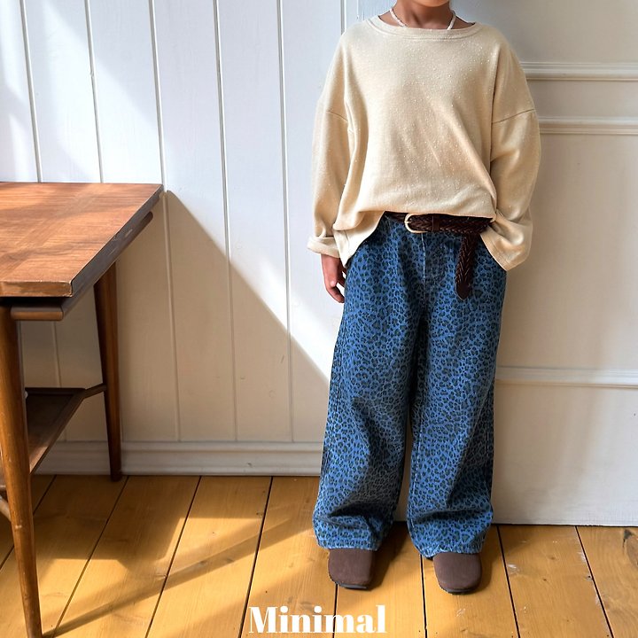 Minimal - Korean Children Fashion - #designkidswear - Leopard Standard Denim - 3