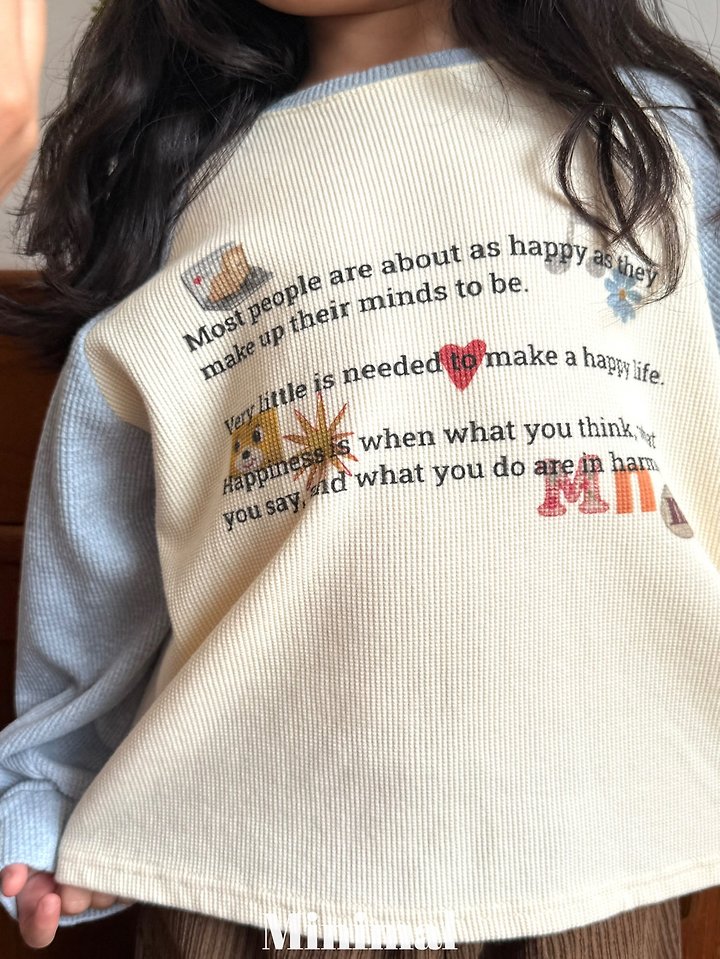 Minimal - Korean Children Fashion - #designkidswear - Printed Raglan Tee - 3