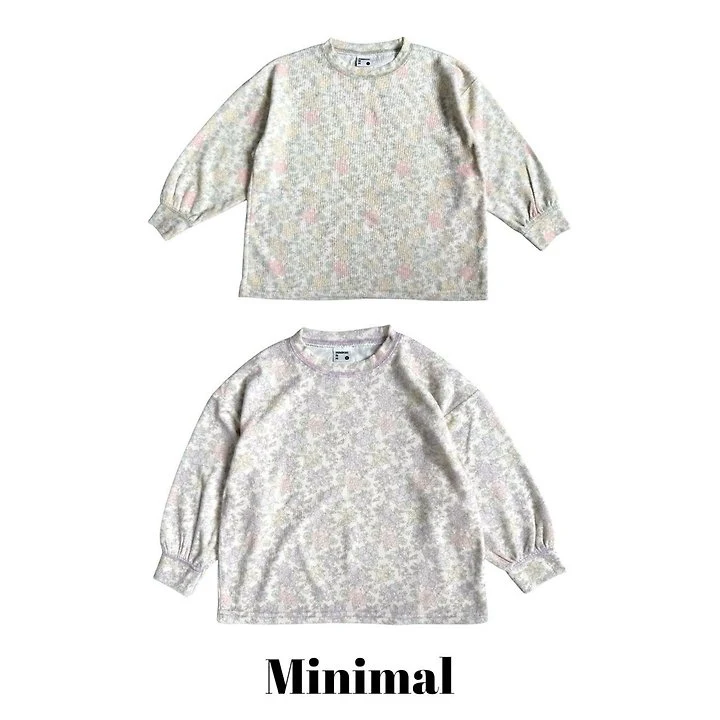 Minimal - Korean Children Fashion - #discoveringself - Flower Soft Tee