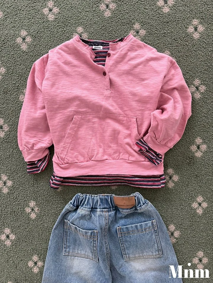 Minimal - Korean Children Fashion - #discoveringself - Henley Pocket Tee - 12