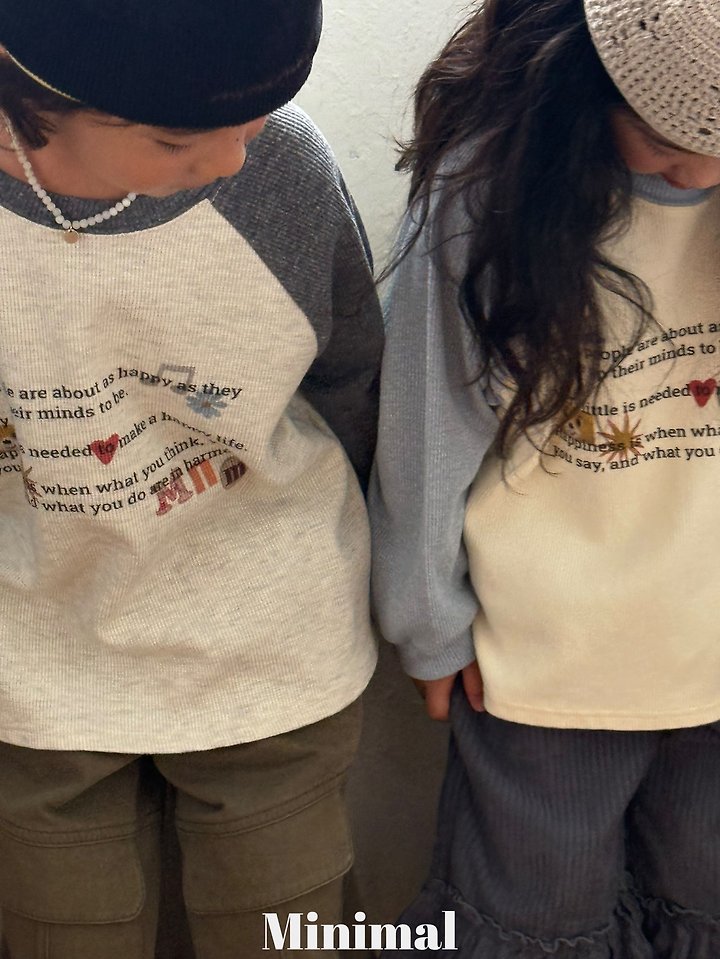 Minimal - Korean Children Fashion - #designkidswear - Printed Raglan Tee - 4
