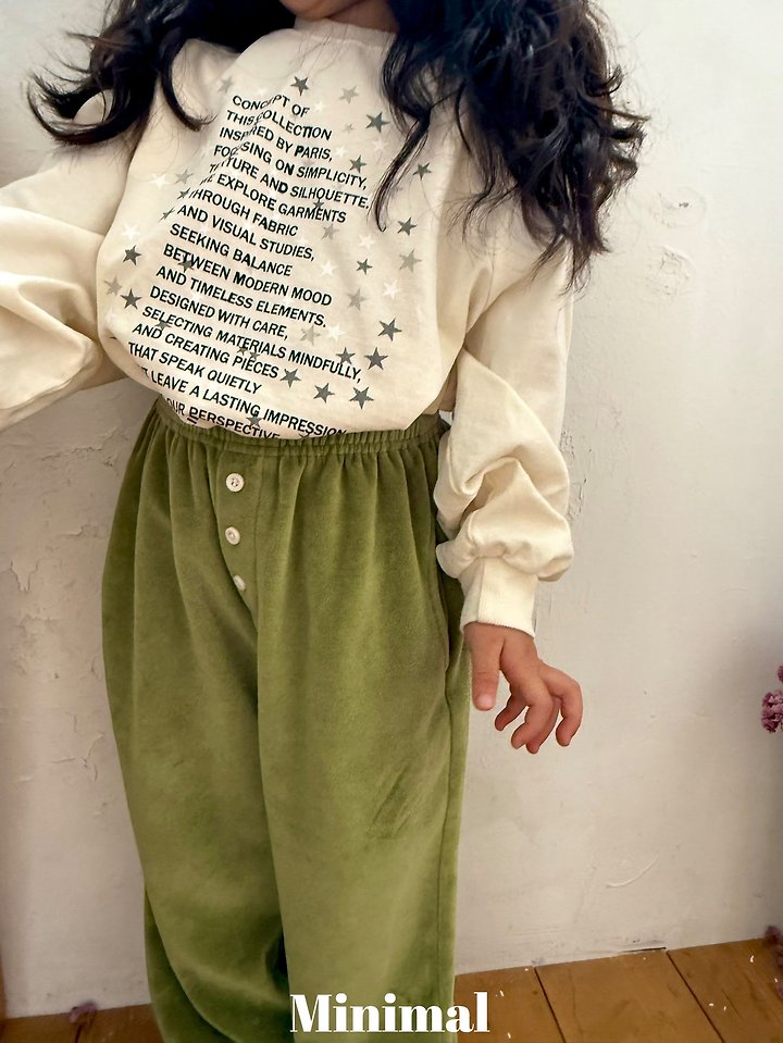 Minimal - Korean Children Fashion - #fashionkids - Velour Button Jogger Pants - 8