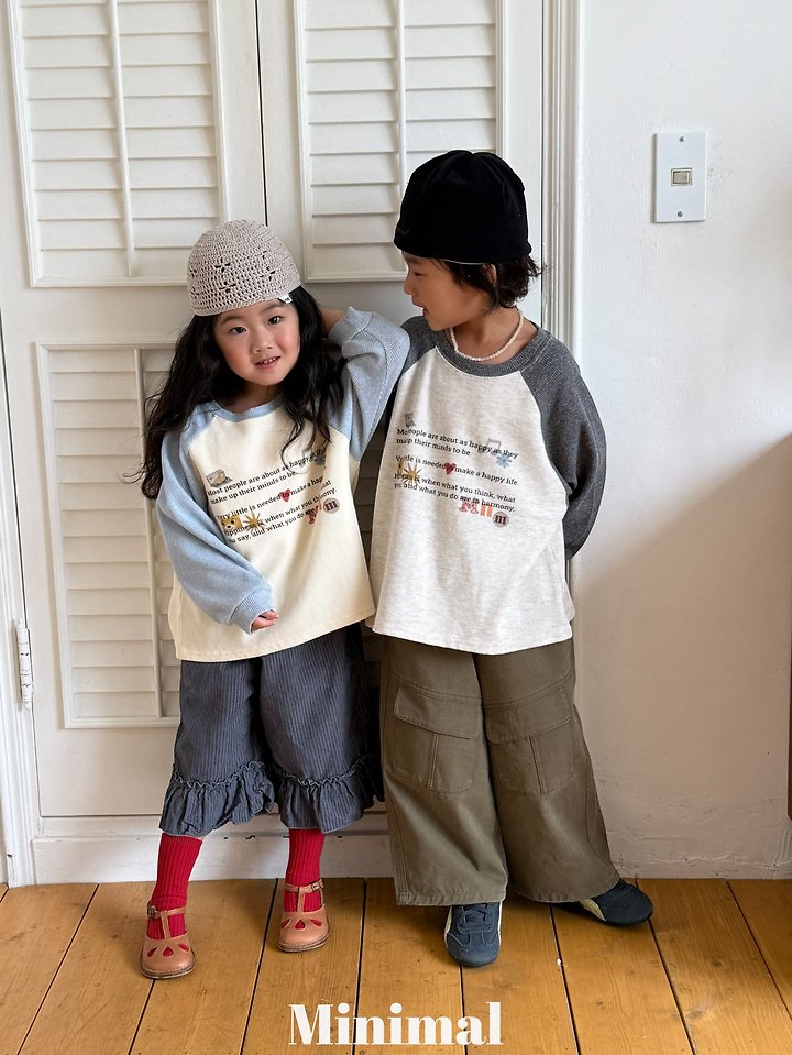 Minimal - Korean Children Fashion - #fashionkids - Printed Raglan Tee - 5