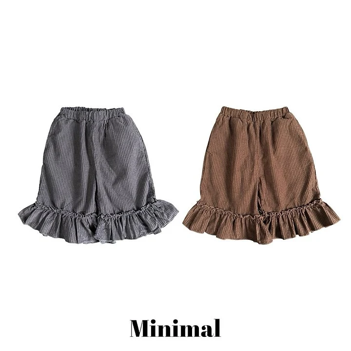 Minimal - Korean Children Fashion - #kidsshorts - Modal Frill Pants