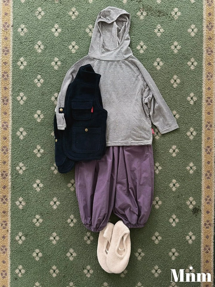 Minimal - Korean Children Fashion - #kidsshorts - Stripe Hoodie - 5